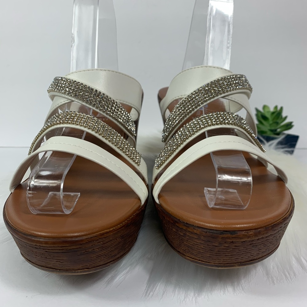 Italian Shoemaker Shoes Platform Sandals Leather - Picture 5 of 8